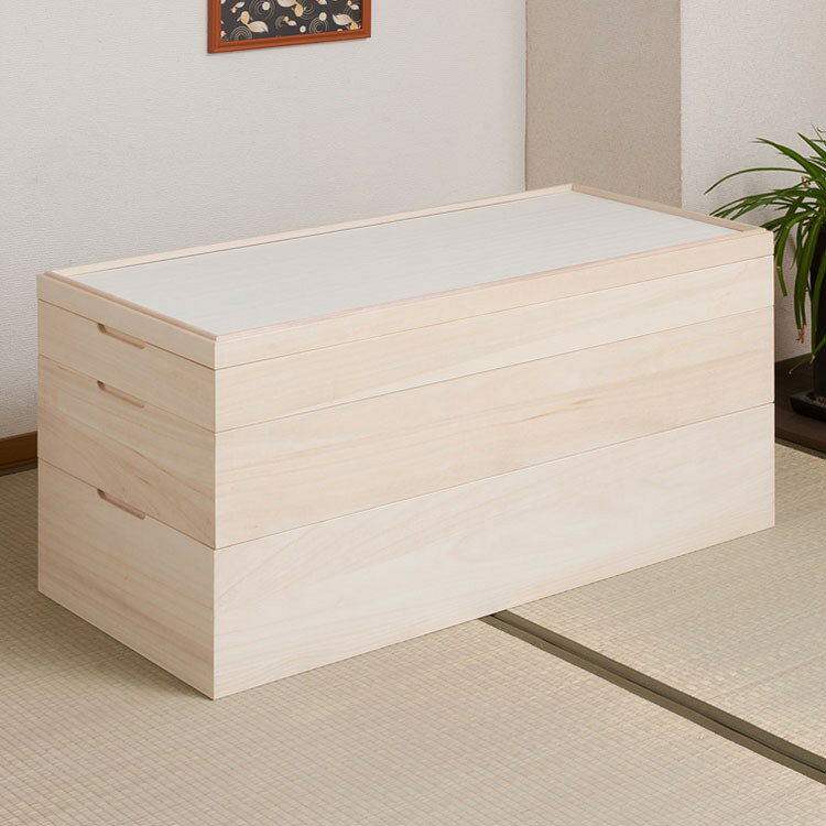 桐心 桐ケース 3段 衣装ケース 押入れ クローゼット 桐たんす 保管庫 保管ケース 竹炭シート 着物 衣類収納 洋服 浴衣 印籠式 キャスター コロ スタッキング(代引不可)【送料無料】