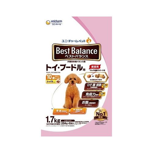ユニチャーム ベストバランス ふっくら仕立て トイ・プードル用 10歳以上用 1.7kg
