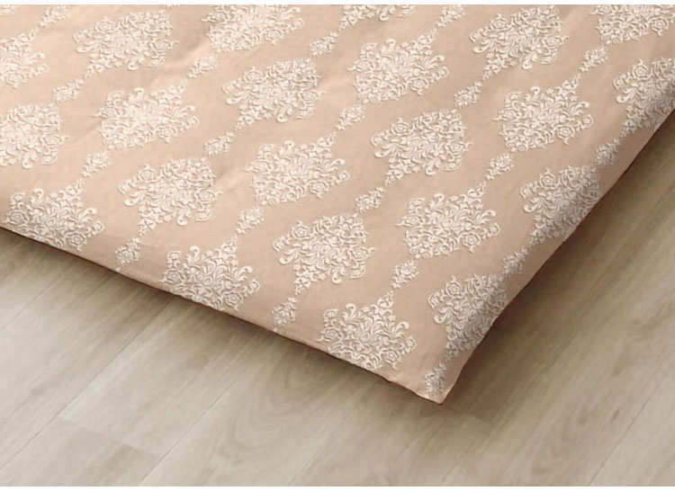 敷布団カバー L字ファスナー ダマスク シングルロング 105×215cm 敷布団 しきふとん カバー 寝具 寝具カバー かわいい おしゃれ 北欧 シンプル 新生活 ギフト プレゼント 綿100% 柄物(代引不可)【送料無料】