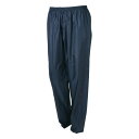 レインパンツ ポリエステル製 ネイビー 男女兼用 旅行用品 便利グッズ 雨具 レインジャケット レインスーツ カッパ(代引不可)【送料無料】