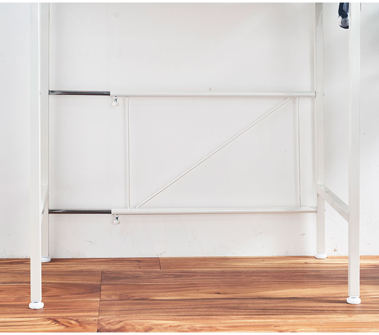 ゴミ箱上ラック 棚2段 伸縮式 幅56~76cm 奥行41cm 高さ110cm 棚板高さ調節 レンジ台 レンジラック ごみ箱上ラック ゴミ箱ラック ごみ箱ラック ダストボックス 2個 ごみ箱収納 ゴミ箱収納 棚(代引不可)【送料無料】 [2]