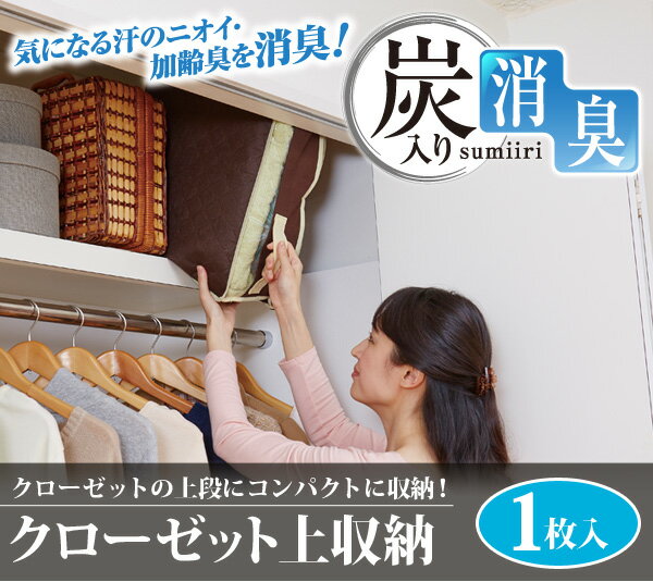 炭入り消臭クローゼット上収納 1枚入(代引不可)