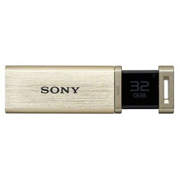 SONY USB3.0対応 ノックスライド式高速(226MB/s)USBメモリー 32GB ゴールド キャップレス USM32GQX N