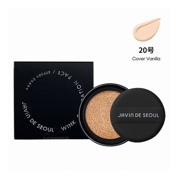 Wink Foundation Pact / SPF50+ / PA+++ / 詰替え / 20 COVER VANILLA(カバーバニラ) / 15g / セミマット