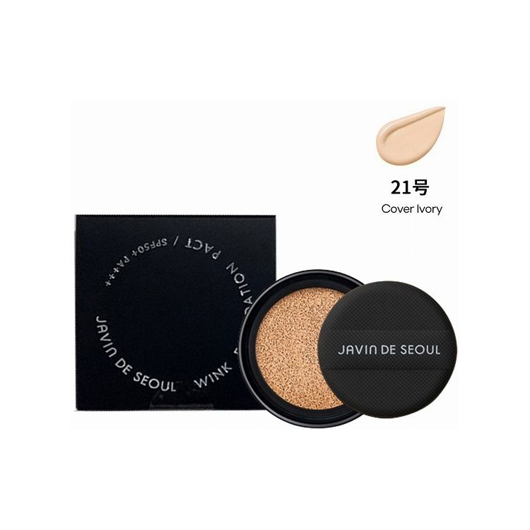 ジャビンドゥソウル ウィンクファンデーションパクト 詰替え用 リフィル 21カバーアイボリー Wink Foundation Pact SPF50+ PA+++ 詰替え 21 COVER IVORY(カバーアイボリー) 15g セミマット 2