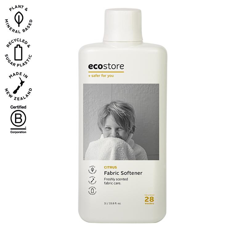 【単品8個セット】 ecostore ファブリックソフナー シトラス 1L エコストア 柔軟剤 洗濯用品 肌にやさ..
