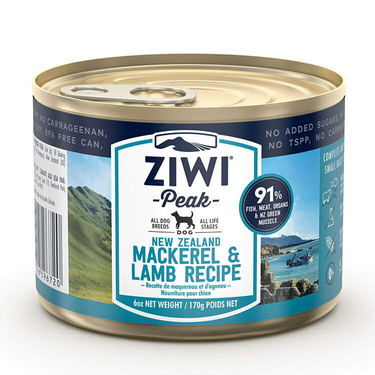 ジウィピーク ドッグ缶 マッカロー&ラム 170g ZIWI PEAK 犬用 ドッグ 主食 フード 羊肉