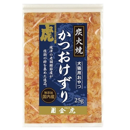 【商品説明】上質なかつお節を炭火で焙煎し香り高く仕上げました。芳ばしい香りが愛犬・愛猫を夢中にさせます。○原材料かつお節○賞味期限別途パッケージに記載※仕入れ元の規定により3ヵ月以上の商品のみ出荷致します○保存方法別途パッケージに記載○生産国日本○メーカー名(株)金虎【送料について】北海道、沖縄、離島は送料を頂きます。LINK炭火焼きかつおけずり 25g炭火焼きまぐろけずり 25g