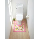 トイレマット トイレ マット サイドロングトイレマットグレイスフル(ピンク) タテ90xヨコ60(代引き不可)【送料無料】