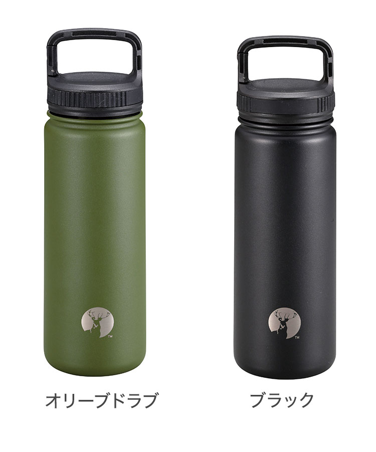 リコメン堂生活館のキャプテンスタッグ HDカラビナボトル500 マグ マグボトル 水筒 ピクニック アウトドア キャンプ レジャー【送料無料】｜アングル3