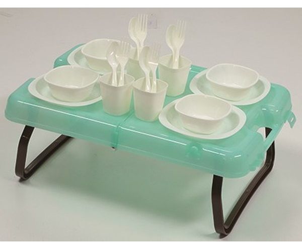 キャプテンスタッグ ピクニックテーブル&食器セット UT-0056 キャンプ アウトドア レジャー【送料無料】 2