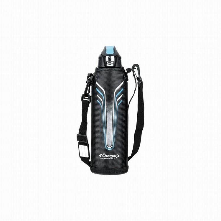 チャージャーネオ ダイレクトボトル1500 グリーン×ブラック ポーチ付 パール金属 キッチン用品 