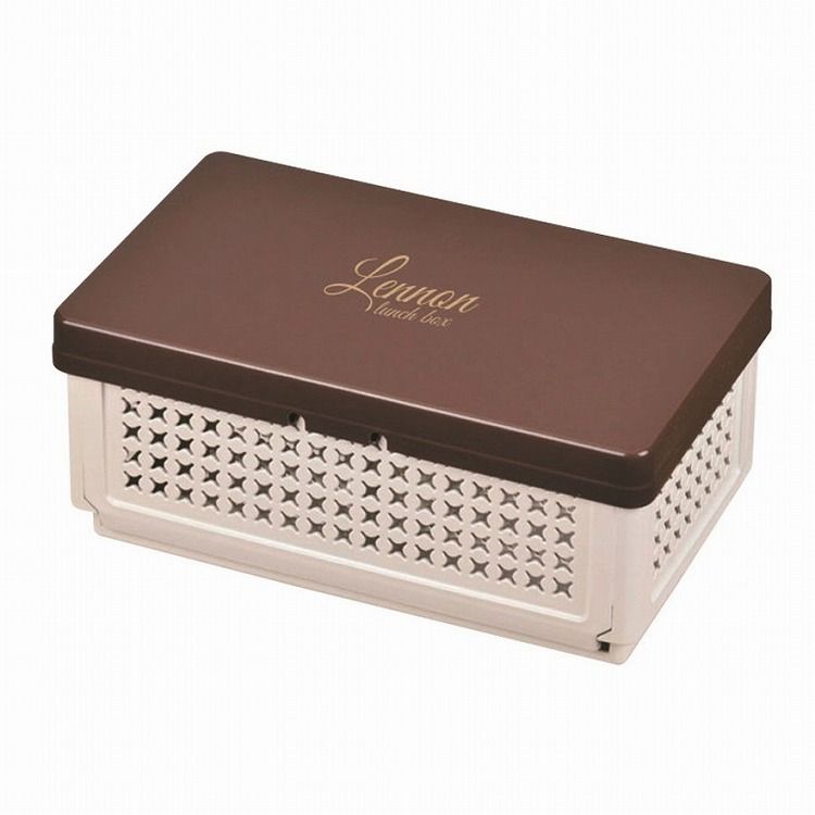 レノン 折りたたみランチボックス 仕切付 ブラウン パール金属 キッチン用品 食器 グラス タンブラー ..