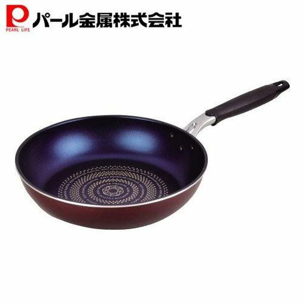 Ih/Gas Compatible - パール金属 ライズ ブルーダイヤモンドコートIH対応フライパン30cm HB-319【送料無料】