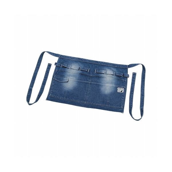 【商品説明】バーベキューや、テント設営などのフィールドワークやDIYにも適した多機能エプロンです。丈夫なデニム生地を使用。ワンウォッシュ加工で、しなやかな使い心地です。テーブルの金具等に取り付けて小物入れとしても使用できます。製品サイズ(約) 幅530×長さ400mm（フリーサイズ）材質（品質） 綿100%仕様/その他 ※当製品は縫製後にウォッシュ加工を施しているため、サイズに若干の違いがございます。ご了承ください。個装サイズ：21.5×2×36【送料について】北海道、沖縄、離島は送料を頂きます。