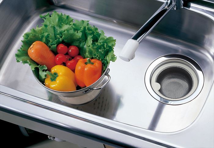 伸晃 流し用ステンレス浅型ゴミカゴ 145タイプ SP-217 (代引不可)【送料無料】