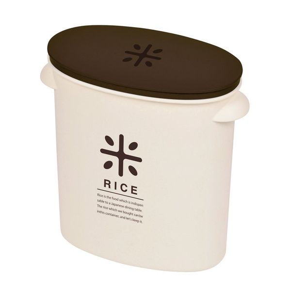 パール金属 RICE お米袋のままストック 5kg用 ブラウン (ライスストッカー ライスボックス 米びつ) HB-2168 (代引不可)【送料無料】