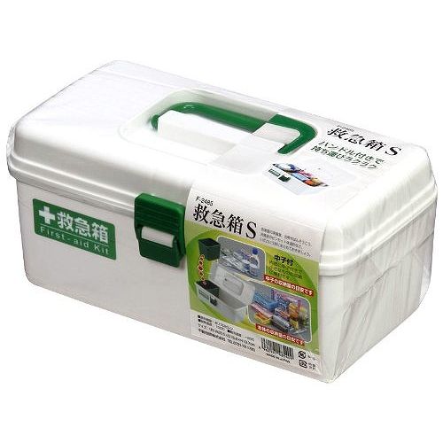 不動技研 救急箱S ホワイト F2485 (くすり入れ 薬箱 常備薬 収納) (代引不可)
