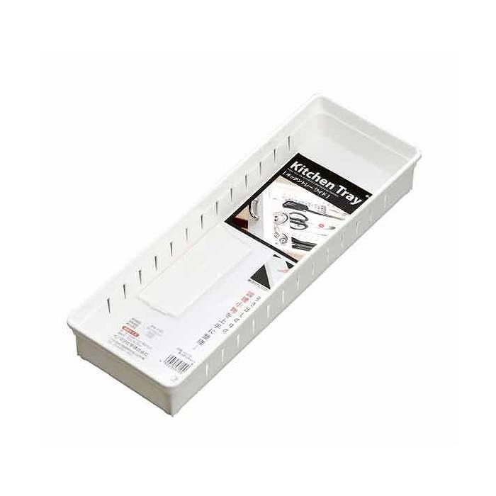 引き出し内の整頓にキッチンの引き出し内整理に便利な間仕切りトレー。調理小物でごちゃごちゃしがちなシステムキッチンの引き出し内を、すっきり整頓！フレッシュロック収納にサイズ(約):幅34.8×奥行12×高さ5cm材質:ポリプロピレン【送料につ...