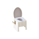 アロン化成 ポータブルトイレ楽立 AS ホワイト(代引不可)【送料無料】(4)