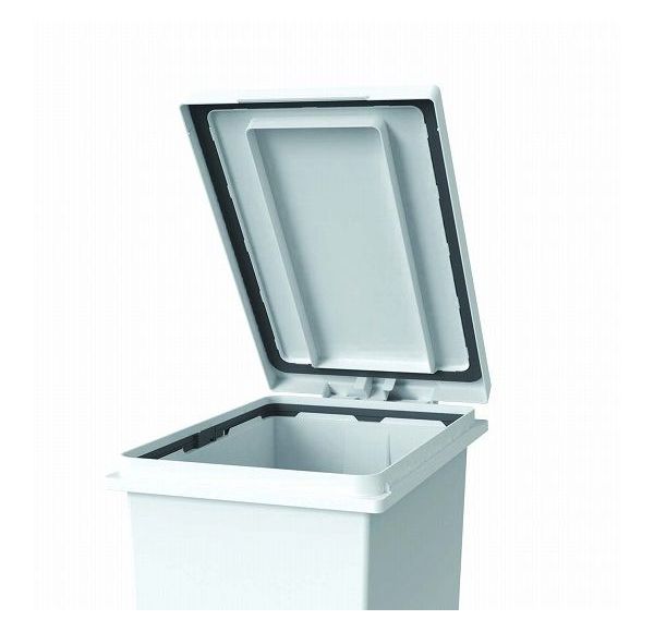 アスベル エバン 密閉ペダルペール 20L ホワイト ダストボックス ペダル 防臭 ごみ箱 20リットル 臭わない(代引不可)【送料無料】