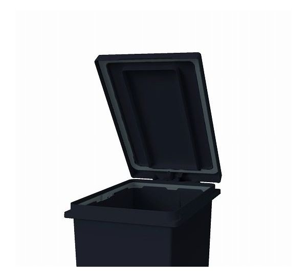 アスベル エバン 密閉ペダルペール 20L ブラック ダストボックス ペダル 防臭 ごみ箱 20リットル 臭わない(代引不可)【送料無料】 [2]