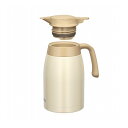 ステンレスポット クリームホワイト THERMOS ステンレス 魔法びん 保温ポット 保冷ポットTTB1501(代引不可)【送料無料】
