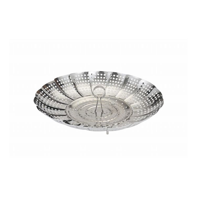 貝印 wellness ステンレスフリーサイズ蒸し器 DH6524 蒸し皿 ふかす ステンレス 伸縮 食洗機OK 日本製 肉まん(代引不可)【送料無料】のサムネイル