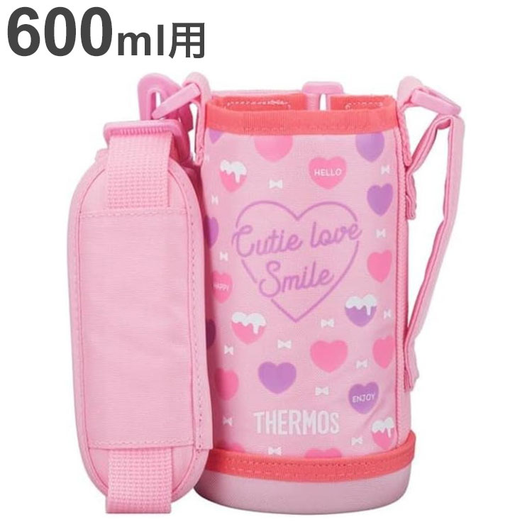 サーモス FJJ ハンディポーチ(ストラップつき) 600ml用 FJJ-601WF ピンクホワイト THERMOS ポーチ のみ..