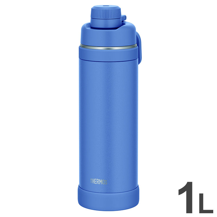 サーモス 真空断熱スポーツボトル 1L アッシュブルー FJU-1000 THERMOS保冷スポーツ子供 軽量 コンパク..