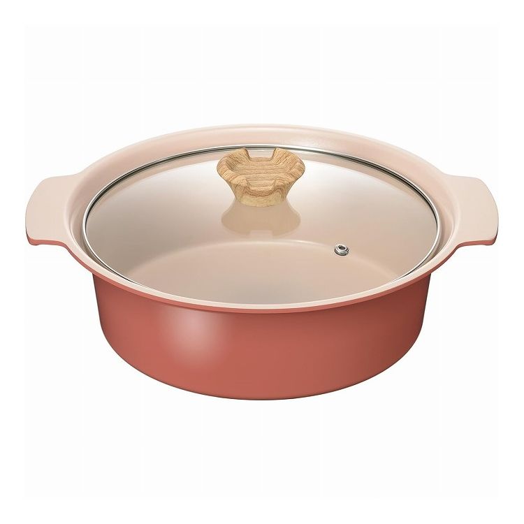 和平フレイズ アルモンデ IH対応卓上鍋24cm レッド RB-3308 余りものをおかず鍋に変身させよう!(代引不可)【送料無料】