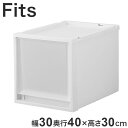 【2025年新作】 天馬 収納ケース Fits フィッツケース マルチ 40-30M 幅30.0×奥行40.0×高さ30.0cm ホワイトクリア【送料無料】