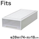 【5個セット】 【2025年新作】 天馬 収納ケース Fits フィッツケース 74-39S WC(ホワイトクリア)【送料無料】