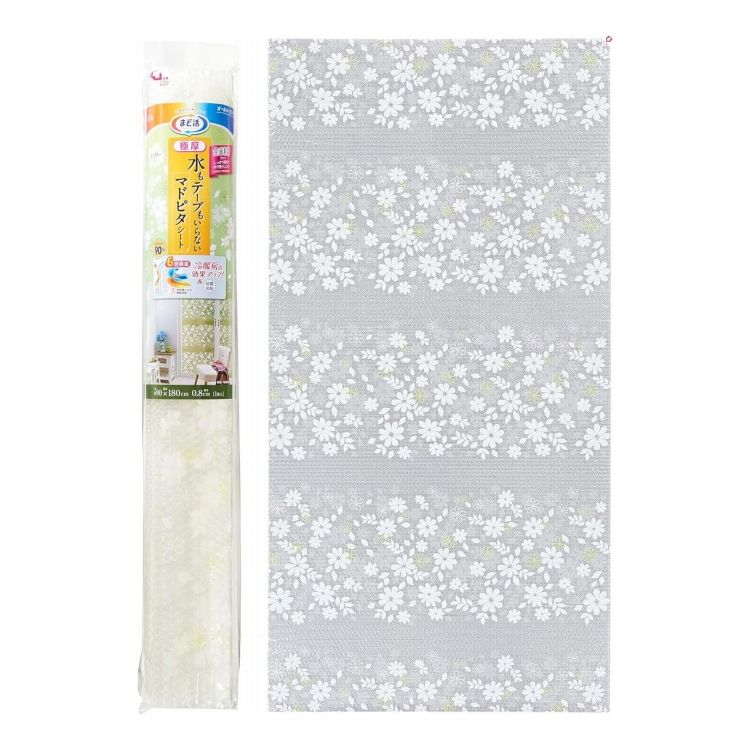 飛散防止にもなるので台風対策にも。冬場はガラスの表面温度低下を抑え、結露の発生を抑制します。裏面は粘着付きなので、剥離紙をはがすだけで簡単に貼り付けることができます。ハサミで好きなサイズにカットできます。サイズ（約）幅90×長さ180×厚さ...