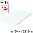 【12個セット】 天馬 フィッツケース アドバンス 連結棚 55-15 W(ホワイト)(代引不可)【送料無料】