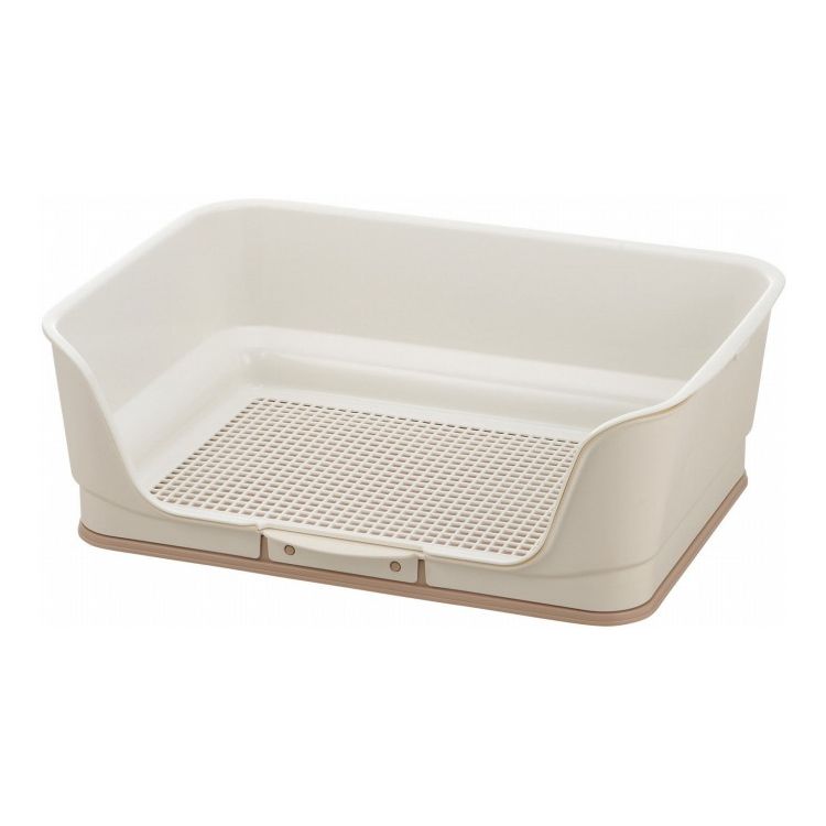 リッチェル お掃除簡単ステップ壁付トイレ レギュラー アイボリー子犬のトイレ練習に(代引不可)【送料..