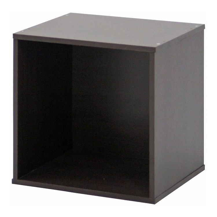 キューブボックス CUBE BOX オープン ダークブラウン ( 収納ボックス ディスプレイラック 棚 )(代引不可)【送料無料】