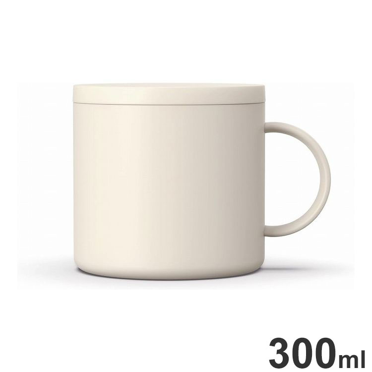 アスベル 保温 マグカップ F300 ライトベージュ(代引不可)【送料無料】