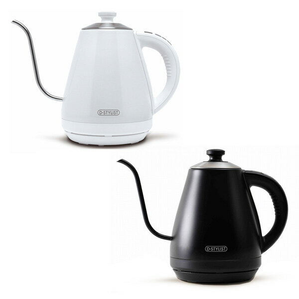 D-STYLIST 電気カフェケトル 1L 保温 温度設定 細口 ステンレス ドリップケトル 電気ポット 湯沸し器 電気ケトル KDKE-10【送料無料】のサムネイル