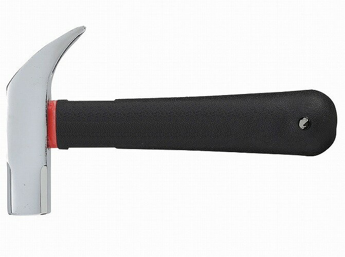 【商品詳細】頭部はクロームメッキでミラー仕上げのすぐれもの。グリップはグラスファイバーと強化樹脂の一体成形です。ショートタイプのコンパクトなサイズで釘袋にもスッポリ入ります。柄尻の穴は、安全コードが付けられ、落下防止に役立ちます。呼び：角箱屋全長：165mm頭長：95mm重量：約360gショートタイプミラー仕上柄尻穴付【送料について】北海道、沖縄、離島は送料を頂きます。