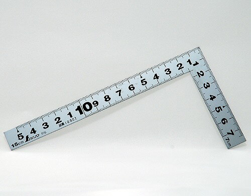シンワ測定 曲尺平ぴた シルバー 15cm 表裏同目 10007【送料無料】
