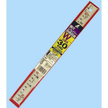 シンワ測定 直尺 シルバー 30cm 併用目盛 W左基点 cm表示 赤数字入 13203