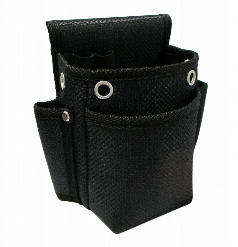 【商品詳細】軽量、スリム、コンパクト小型の電工袋。収納物が少ない場合に適しています。生地：ポリエステル　金具：スチ−ルメッキ中国製【送料について】北海道、沖縄、離島は送料を頂きます。