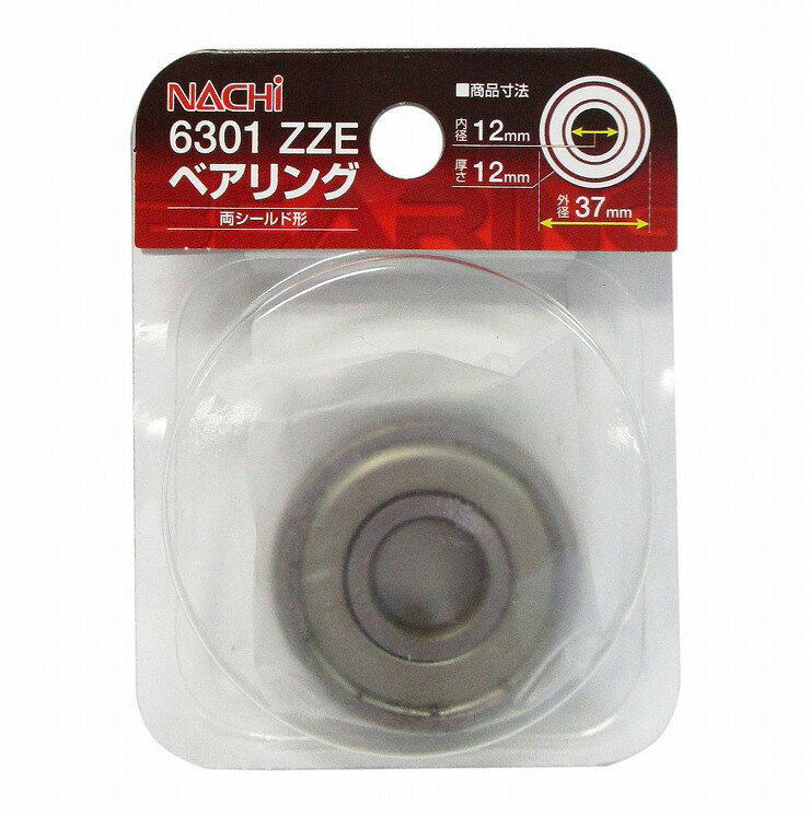 ARC ナチ(NACHi) ベアリング 内径12mm 外径37mm 6301-ZZE