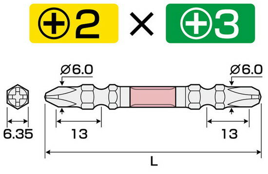 ��������(ANEX) ζ�٥ӥåȥ���� 2���� ����+2��+3 ��Ĺ110mm ARPM-2311