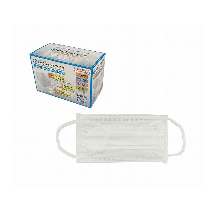 BMC フィットマスク レギュラーサイズ 60枚入 292317