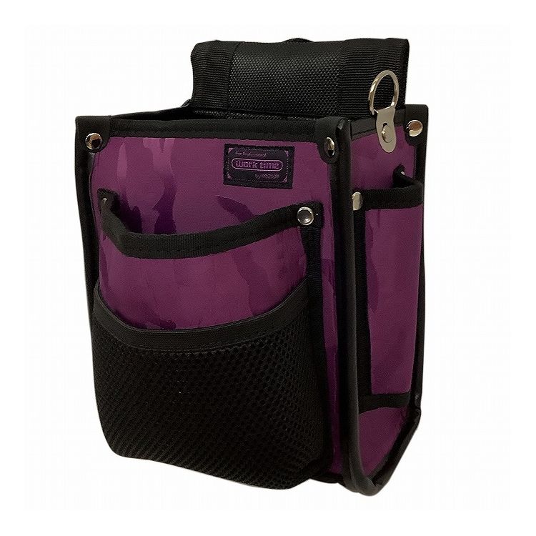 【商品特長】【製品サイズ(mm)】・長さ250・幅215・高さ170【生産国】中国【材質】生地：ポリエステル金具：スチール【仕様】用途：工具や備品等の収納、携帯に2段目収納サイズ(約)：200mm(深さ)×145mm(幅)×65mm(奥行)1段目収納サイズ(約)：145mm(深さ)×105mm(幅)×50mm(奥行)内側収納サイズ(約)：180mm(深さ)×65mm(幅)×10mm(奥行)側面収納サイズ(約)：135mm(深さ)×30mm(幅)×20mm(奥行)仕様：2段、内側収納×2、側面収納×2、ネット型の小物入れ×1仕様：片方の側面収納は底なし貫通タイプ仕様：ビット等を収納できるネット型の小物入れ付き仕様：約70mm幅ベルトまで対応仕様：縁巻きでズボンを傷めにくいシームレス加工縁巻きでズボンを傷めにくいシームレス加工が施されています。D管リング付きで安全コードが装着できます。片方の側面収納部は底なし貫通タイプです。ベルト通し部には、滑り止め、補強加工をしており、ズレにくく丈夫になっています。傷みやすい開口部をカシメで補強しています。底面に水抜き穴付きです。【送料について】北海道、沖縄、離島は送料を頂きます。