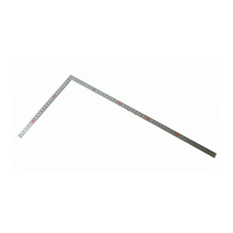 【商品特長】【製品サイズ(mm)】・長さ1.4・幅520・高さ260【生産国】中国【材質】本体：ステンレス【仕様】用途：長さの測定、直角の確認やケガキ作業に使用する曲尺ですサイズ(約)：縦260X横520X厚1.4mm重量：88g精度直角度：100mmにつき0.1mm以下長さの許容差：＋-0.2mm以下表目盛長枝：外目盛尺6内目盛1尺短枝：外目盛8寸内目盛7寸裏目盛長枝：外目盛50cm内目盛40cmホゾ短枝：外目盛25cm内目盛20cm表示赤数字入十二支付角部形状：同厚仕様：全面シルバー加工長さの測定、直角の確認やケガキ作業に使用する曲尺です。角が薄くケガキやすくなっています。【送料について】北海道、沖縄、離島は送料を頂きます。