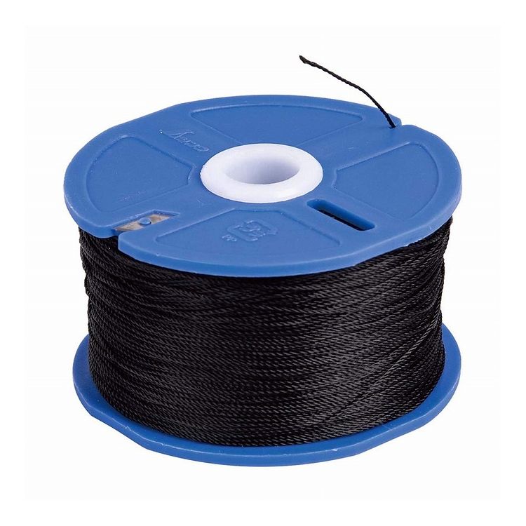 シンワ測定 ポリエステル水糸 リール巻 太 0.8mm 270m ブラック 78484