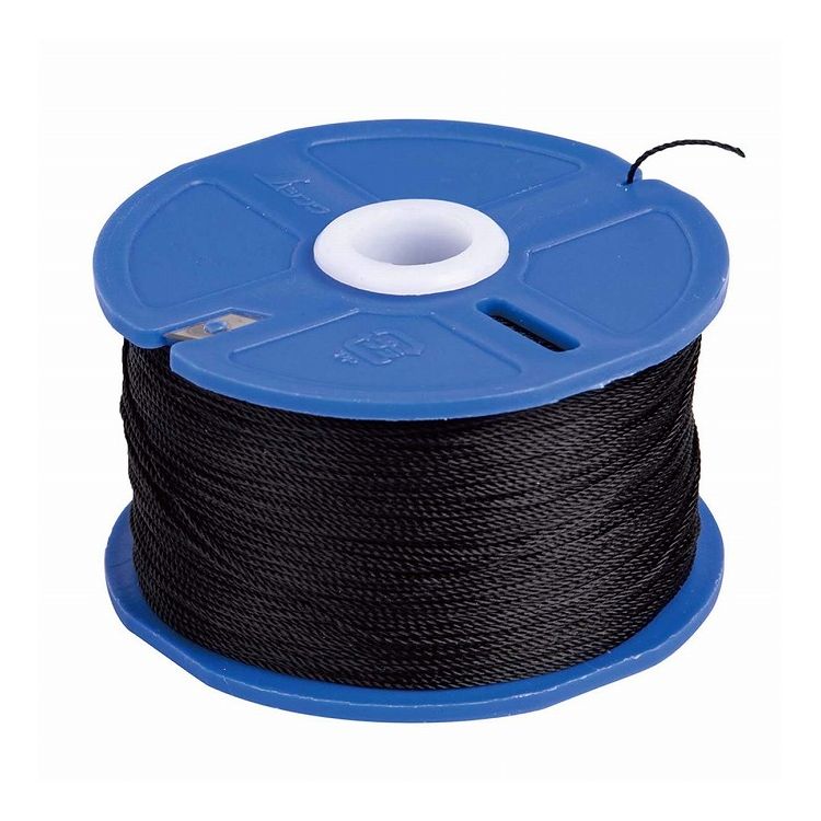 シンワ測定 ポリエステル水糸 リール巻 極太 1.2mm 120m ブラック 78492